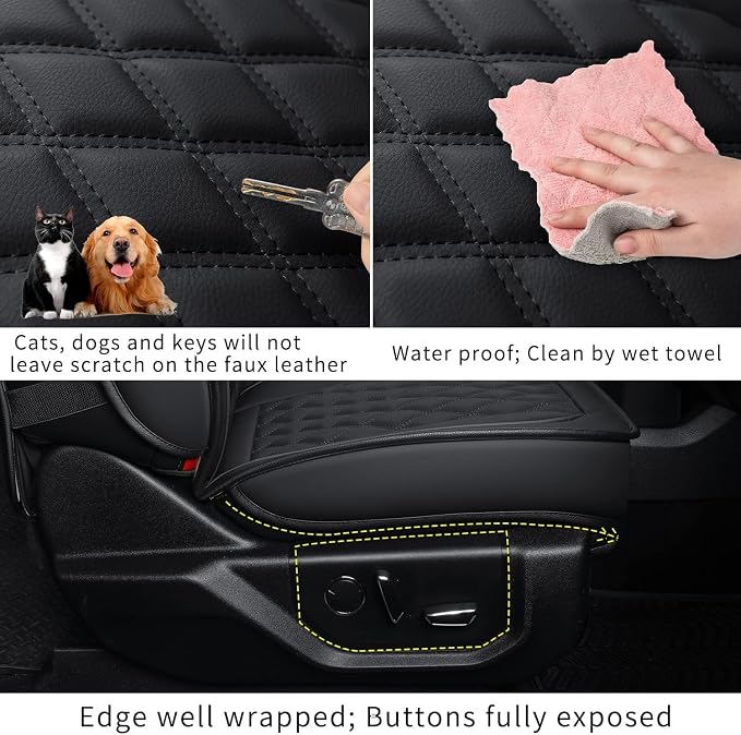 LUCKYMAN CLUB F150 Faux Leather Seat Covers Fit - Image 8