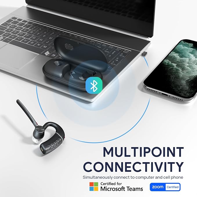 Yealink Bluetooth Headset BH71 Pro, Teams Zoom Certified, Wireless Single Ear - Image 5
