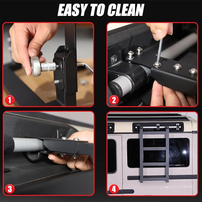 Car Roof Rack Ladder Side Access Ladder Compatible - Image 8