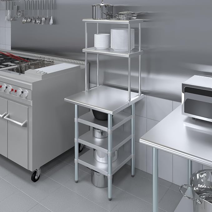 Amgood 24" x 24" Stainless Steel Work Table - Image 4