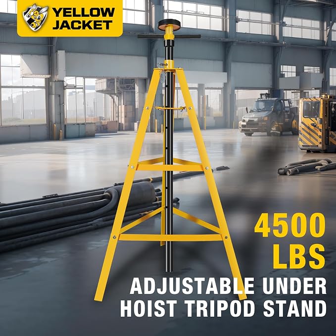 YELLOW JACKET Underhoist Support Stand 2 Ton Capacity, Lifting from 53" to 84" - Image 2
