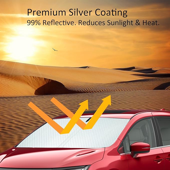 Car Windshield Sun Shade 5 Layers Thick - Image 4
