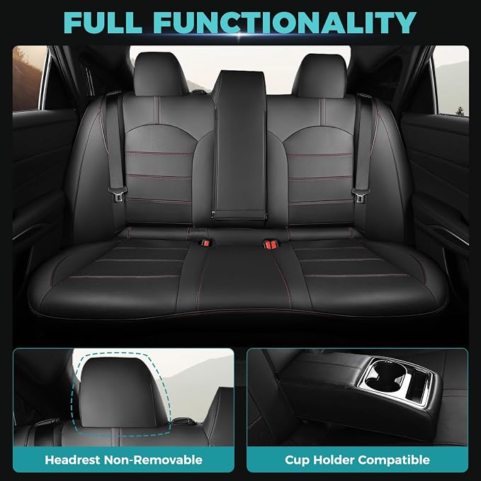 for Toyota Camry Seat Covers LE SE SE Nightshade 2018 2019 2020 2021 2022 2023 - Image 5