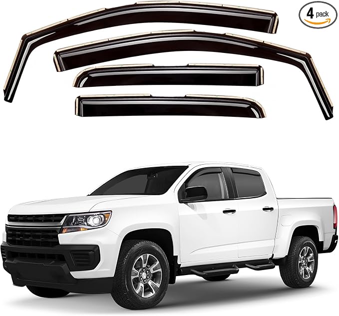Window Deflectors Smoke Tinted in-Channel Side Window Vent Visor Deflectors by Unknown