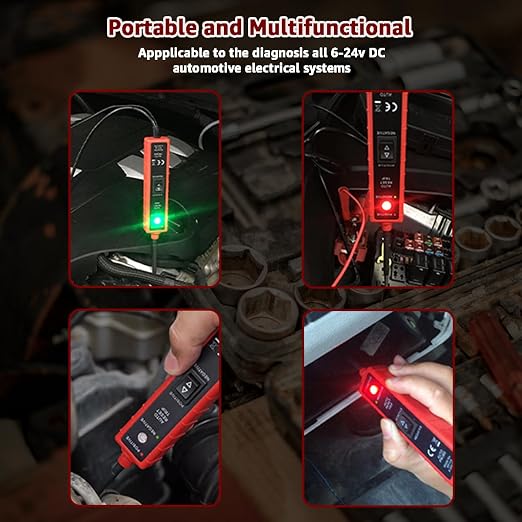 Power Circuit Probe Tester, 6V-24V DC Test Light, Automotive Short Circuit - Image 6