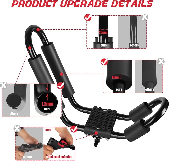 FORWODE Heavy Duty Kayak Roof Rack, 1 Pair J-Bar Kayak Rack - Image 3