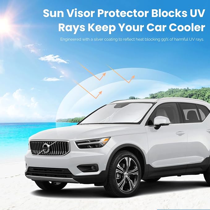 Custom Fit XC40 Windshield Sunshade - Image 5