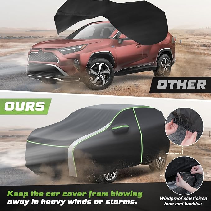 Mixsuper Liner Car Cover for Toyota RAV4 1994-2026, 7 Layers Waterproof Car - Image 6