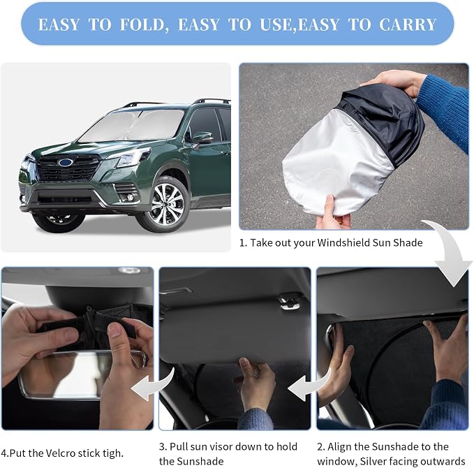 for Subaru Forester 2019-2024 2025 Sun Shade Sunshade Windshield Cover - Image 6
