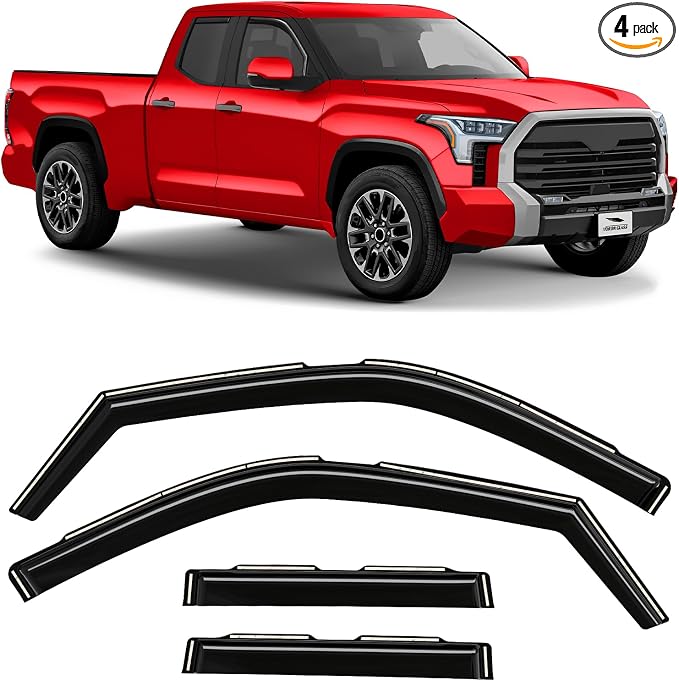 Voron Glass in-Channel Extra Durable Rain Guards by VoronGlass-highqualityautoaccessories