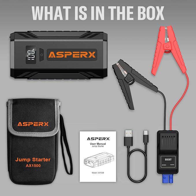 ASPERX Car Jump Starter, 2000A Peak Battery Jump Starter - Image 7
