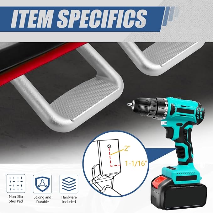 Auto Dynasty 1 Inches Universal Side Step - Image 5