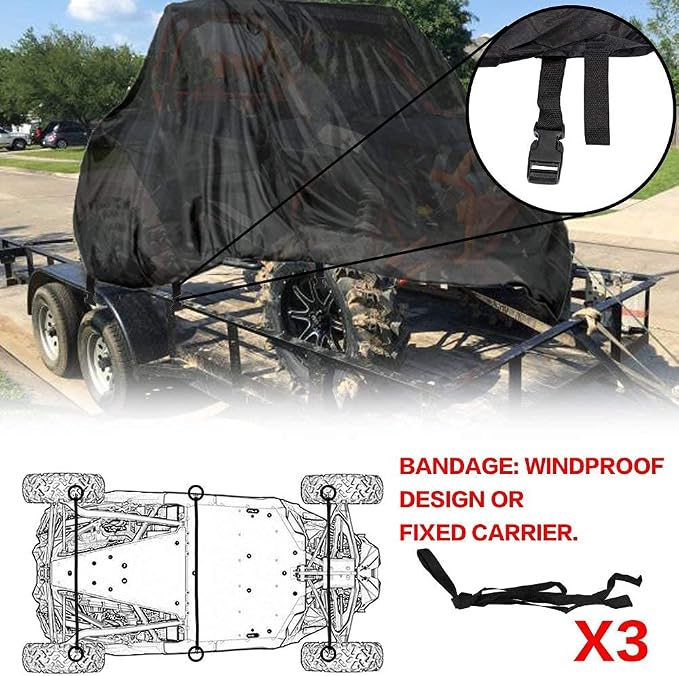 NEVERLAND UTV Cover, All-Weather Protection Side by Side Cover 4-6 Passenger - Image 8