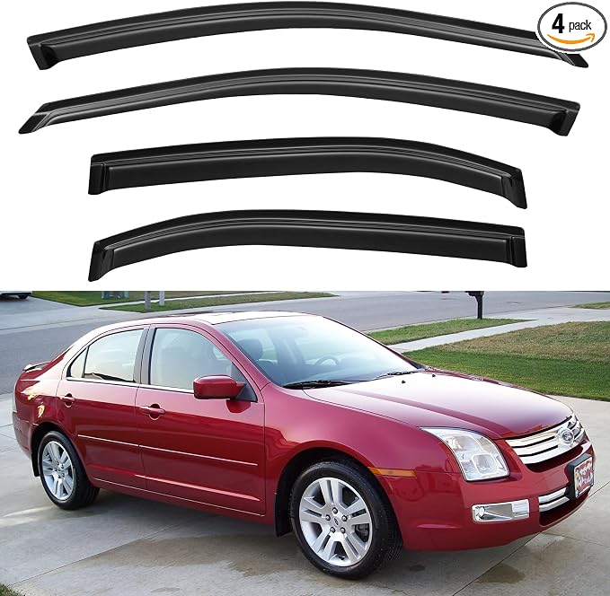 Window Visors Rain Guards Shield by YQAUTEC