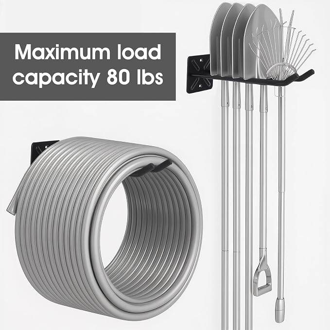 2Pcs Garage Hooks Heavy Duty Tool Organizer, Wall Mount Utility Multi-Use - Image 7