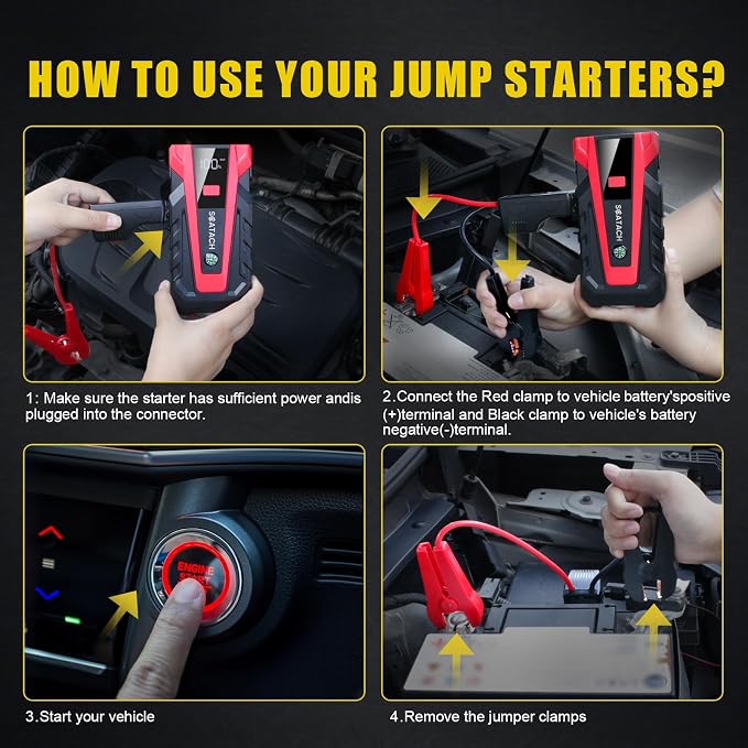 Scatach 011 5000A Car Battery Jump Starter, 12V Jump Starter Battery Pack - Image 5