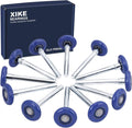 XiKe 12 Pack Blue 2" Nylon Garage Door Roller 4" Stem, Quiet/Durable and High by XIKE+BEARINGS