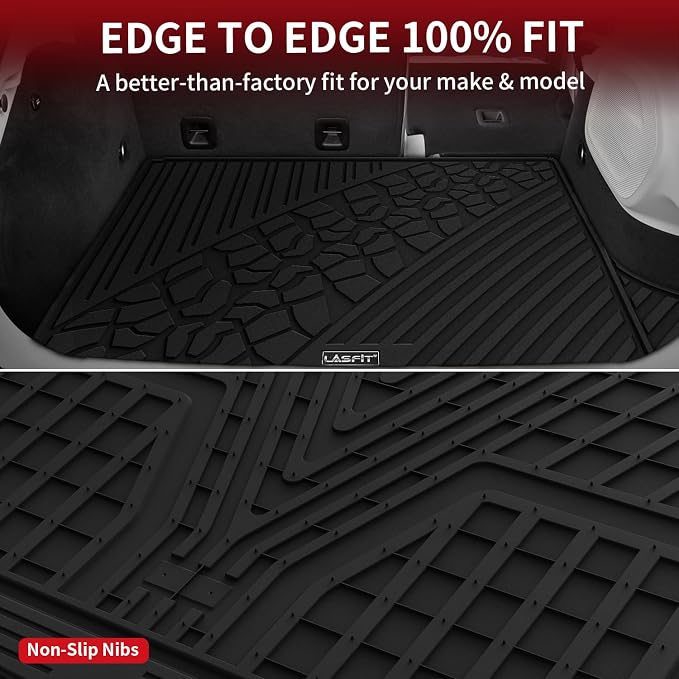 LASFIT Trunk Mat for Jeep Grand Cherokee 2022-2025 5-Seat All Weather TPE - Image 4
