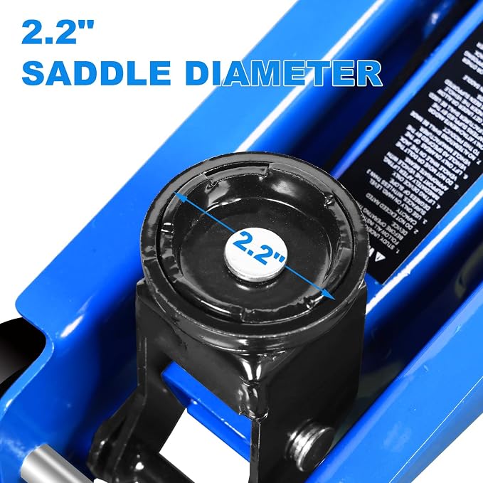 Floor Jack 1.5 Ton Hydraulic Car Jack, Lifting Range from 5.1 Inch to 12.6 Inch - Image 5