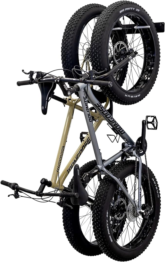 StoreYourBoard BLAT Bike Fat Tire Wall Rack, Holds 2 Bikes, Home and Garage by StoreYourBoard