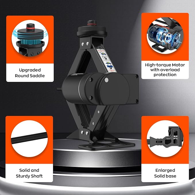 Electric Car Jack for Tesla, Portable 12V 2 Ton Tesla Tire Repair Tools - Image 5