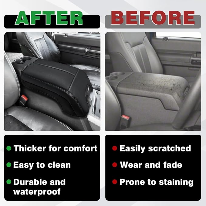 Muslogy Center Console Armrest Cover Compatible - Image 6