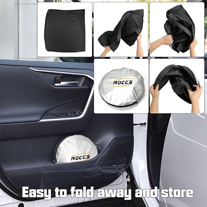 ROCCS Windshield Sun Shade fit for Toyota 4Runner 2010-2023 2024 2025, Foldable - Image 8