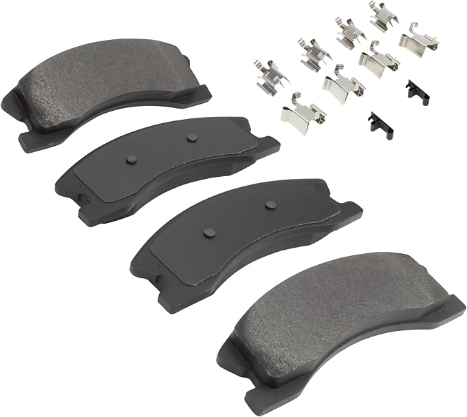 Premium Semi-Metallic Front Brake Pads Compatible - Image 2