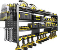 Large Power Tool Organizer Wall Mount, 4 Layer 49" W Heavy Duty Metal Tool by Unknown