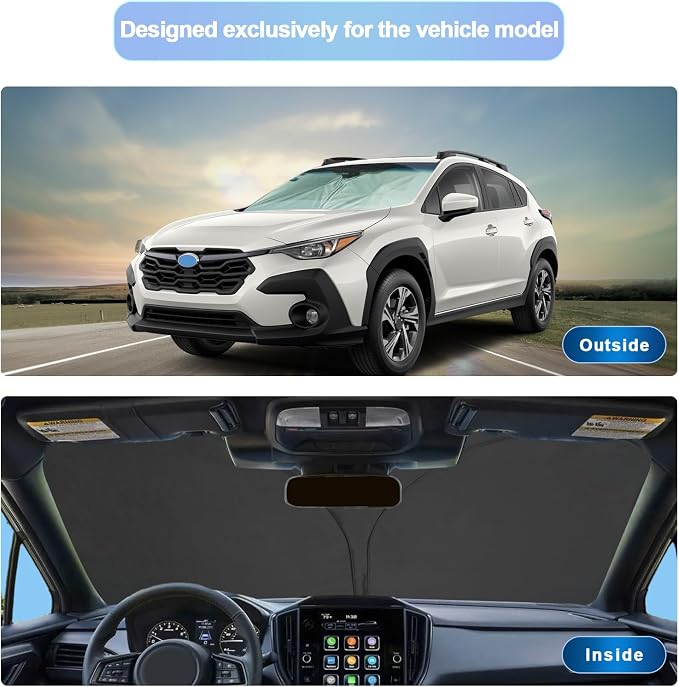 SXCY for 2024 2025 Subaru Crosstrek Windshield Sunshade 2024 2025 Crosstrek - Image 2