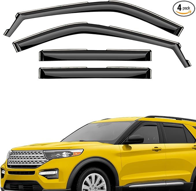 Extra Durable Window Deflectors in-Channel Window Visors Rain Guards Fit by AEROGUYSCustomfitrainguard