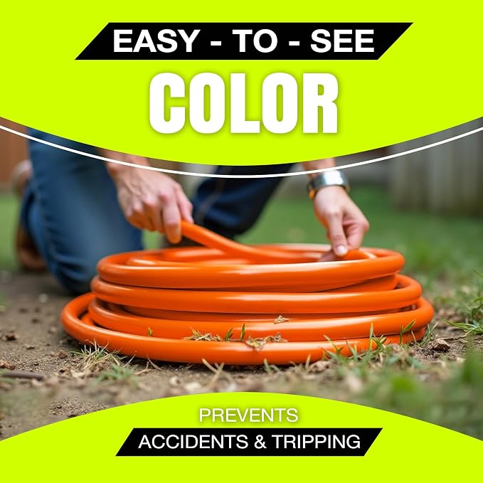 75ft Outdoor/Indoor Extension Cord 10/3 Gauge Ultra Heavy Duty 3 Prong SJTW - Image 5