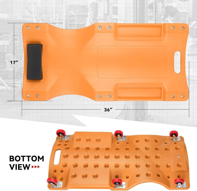Auto Dynasty 36 Inches Mechanic Creeper, Automotive Garage Repair Low Profile - Image 7