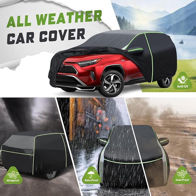 Mixsuper Liner Car Cover for Toyota RAV4 1994-2026, 7 Layers Waterproof Car - Image 4
