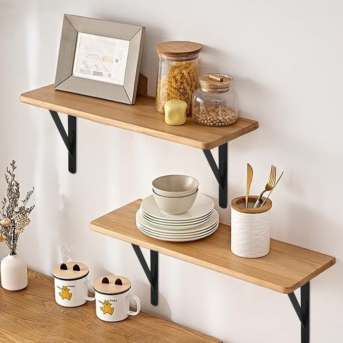 24 Pack L14 x H 10" Black Heavy Duty Shelf Brackets - Image 5