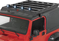 Roof Rack Cargo Basket with 4PCS LED Light Bar Compatible by YZONA