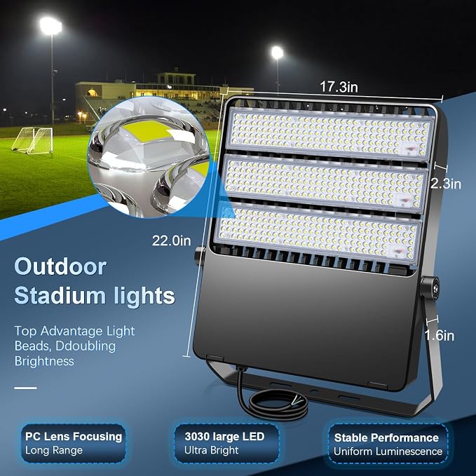 Stadium Lights Outdoor LED, Super Bright 50800 Lumen Stadium Flood Light 5000K - Image 2