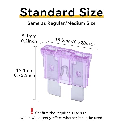 100 Pack Auto Fuses 35 AMP ATC/ATO Standard Regular Fuse Blade 35A Car Truck - Image 2