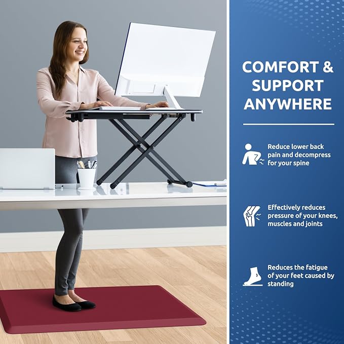 KitchenClouds Kitchen Mat Cushioned Anti Fatigue Rug 20"x32" Waterproof - Image 4