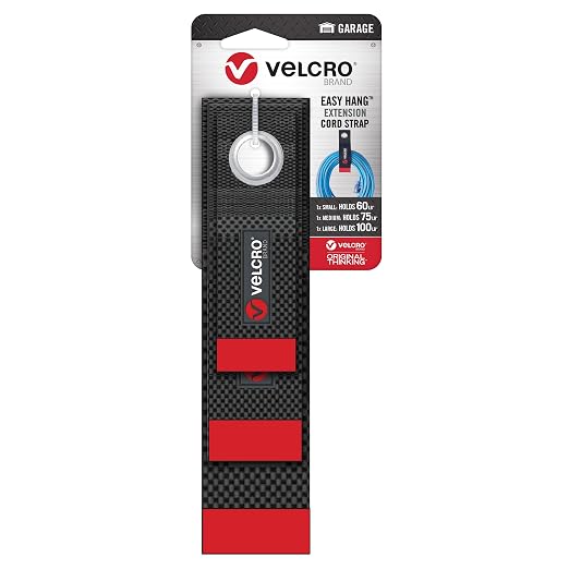 VELCRO Brand Easy Hang Extension Cord Holder Organizer Variety Pack | Holds - Image 7