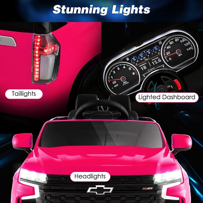 Costzon Ride on Car, 12V Licensed Chevrolet Tahoe Battery Powered Electric - Image 8