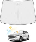 Windshield Sun Shade for Mazda CX-5 2017-2025 2026 CX5 Accessories Thicken by Canvcle