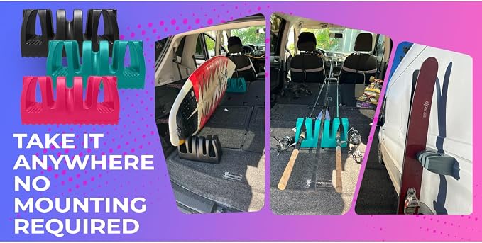 Magnetic Surfboard & Fishing Pole Holder – Vertical & Horizontal Storage Rack - Image 3