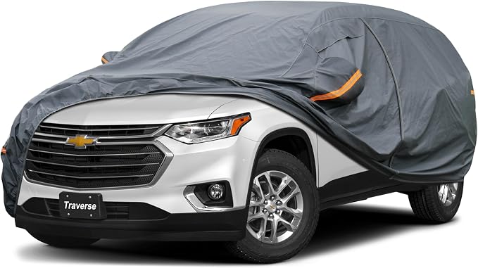 Premium Car Cover Custom Fit Chevrolet Traverse, 16 Layers Heavy Duty Car Cover by GUNHYI