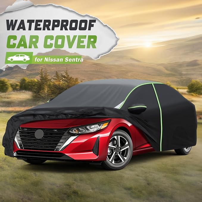 Mixsuper Liner Car Cover for Nissan Sentra 2000-2026, 7 Layers Waterproof Car - Image 2