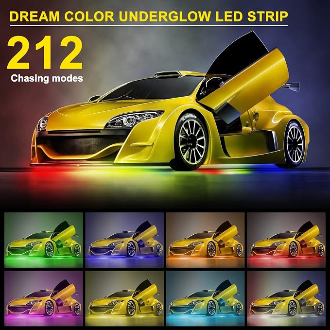 OPP ULITE Car Underglow Light Strip Dream Chasing Color, Upgraded Silicone - Image 3
