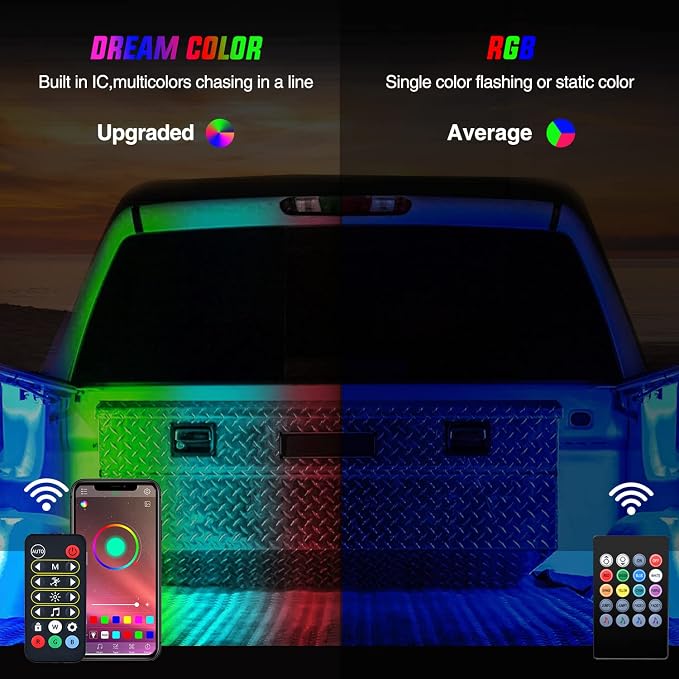 Nilight Truck Bed Light Strip RGB-IC LED Bar - Image 8