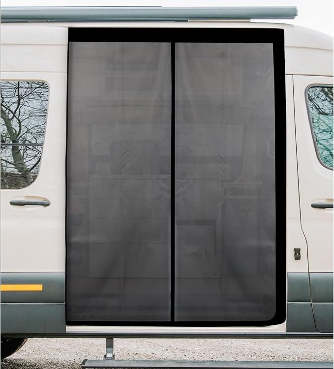 83''H x 59''W Van Bug Screen Side Door Sliding Door Window Covers by LFGUD