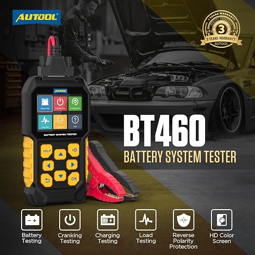 Automotive Battery Load Tester 12V/24V 100-2400 CCA Car Battery Analyzer - Image 2