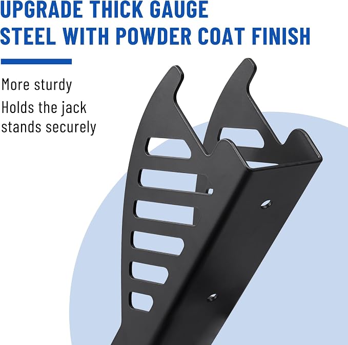 4 Packs Jack Stand Holder Wall Mount Organizer Bracket Rack Fits 4 & 5 & 6 Ton - Image 3